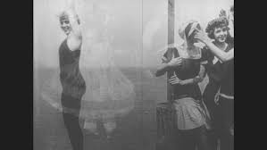 Beauty in the 1920s featured an androgynous look for women. 1920s Woman In Huge Dress Stock Footage Video 100 Royalty Free 27921706 Shutterstock