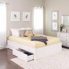 Maybe you would like to learn more about one of these? Prepac Select White Queen 4 Post Platform Bed With 2 Drawers Wbsq 1302 3k The Home Depot In 2021 Bed Without Headboard Modern Platform Bed Platform Bed