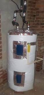 Use a water heater blanket
