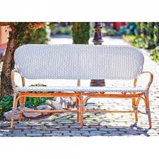 Bank Montmartre Rattan Weiss Franzosische Mobel Bistro Stuhle Bequeme Sessel