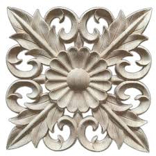 Rococo & rose pediment furniture applique architectural trim. Sodial R 1x Rubber Wood Carved Floral Decal Craft Onlay Applique Furniture Diy Decor A 15 15cm Buy Online In Antigua And Barbuda At Antigua Desertcart Com Productid 49625710