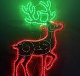 LED 2D Reindeer Rope Light Motif- 106cm tall