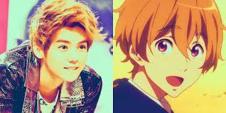 Luhan Nagisa Iwatobi Free Swim Club Anime K Pop Star Exo Fan Art