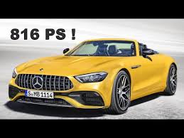 Mercedes Benz Sl 2021 Canvas Roof Again And Phev With 816 Ps Youtube