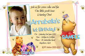 Free Printable Invitations Winnie The Pooh Winnie The Pooh Birthday Pooh Invitation 1st Birthday Invitations