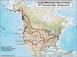 This North American Road Trip Keeps You In 70 Degree Weather For A Year Perfect Road Trip American Road Trip Trip