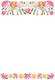 Indian Elephants Wedding Invitation Template Free Greetings Island Elephant Wedding Invitation Wedding Card Design Indian Indian Wedding Invitation Cards