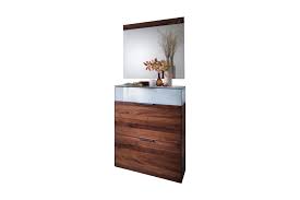1 kommode 120 x 90 x 37 cm 1 spiegel 120 x 78 x 3 cm 1 garderobenbank 61 x 47 x 42 cm 1 sitzkissen bezug. Wittenbreder Garderobe Novara Nussbaum Glas Weiss Mobel Letz Ihr Online Shop