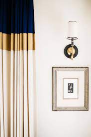 A Renovated English Tudor With A Modern Day Soul Color Block Curtains Curtains Living Room Color Block Drapes