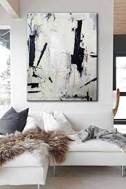 Maybe you would like to learn more about one of these? Large Abstract Painting On Canvas Black White Wall Art Etsy Abstrakte Malerei Abstrakt Malerei
