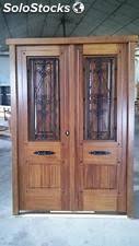Suelos de madera y composite. Puerta Madera Maciza Iroko