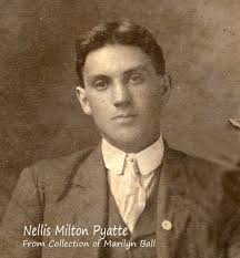 Leander Pyatte, b 1826 or 1827, oldest son of Joseph, Jr., and grandson of  Joseph Pyatte, Sr., a Revolutionary war soldier, was reared