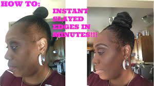 How To Make Instant Slayed Edges In Minutes Video Slayed Edges Edges Hair Extensions For Thin Hair