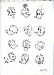 Donalds Many Expressions Donald Duck Drawing Character Design Animation Duck Drawing