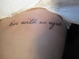 #asheboro #northcarolina #noregrettattoo #tattoos #piercings #customart #customink No Regret Tattoo Quotes Live With No Regrets Tattoo Tatuaje Frase Rib Tattoo Quotes Rib Tattoo Quote Tattoos Girls