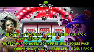 Raging Bull Casino Daily Bonuses And Free Spins Nabble Casino Bingo Casino Raging Bull Online Casino Bonus
