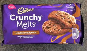 Cadbury Crunchy Melts Cookies Double Indulgence Cookies Cadbury Chocolate Chip