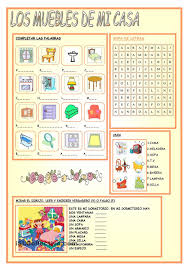 Los Muebles De Mi Casa Ensino De Espanhol Atividades Em Espanhol Planos De Aula De Espanhol