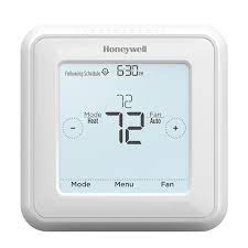 Honeywell Home T5 7 Day Programmable Thermostat With Touchscreen Display Rth8560d The Home Depot Smart Thermostats Honeywell Touch Screen Display