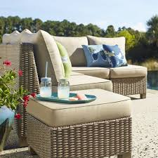 Allen Roth Sea Palms 5 Piece Conversation Set Patio Furniture Collection Sectional Patio Furniture Outdoor Furniture Sets