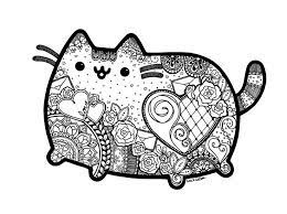 Pusheen coloring pages will help your child focus on details, develop creativity, concentration, motor skills, and color recognition. Pusheen Inspired Zentangle With Mandalas Great Coloring Page Pusheen Coloring Pages Pokemon Coloring Pages Cat Coloring Page