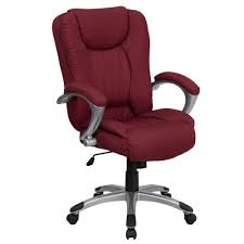 Burgundy High Back Padded Ergonomic Luxury Office Chair In 2020 Luxury Office Chairs Office Chair Cheap Office Chairs