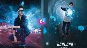 Badland Picsart Manipulation Magic Light Editing By Ritesh Creation Hand Freeze Effect In Picsart Photo Editing Photo Editing Apps Picsart