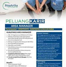 Info lowongan kerja makassar lulusan sma smk d3 s1 s2 loker tahun 2021, baca selengkapnya. Lowongan Kerja Di Pt Bina Artha Ventura Lowongan Kerja Makassar