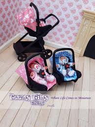 Miniature Stroller Car Seat In 2020 Baby Doll Car Seat Diy Doll Diaper Bag Barbie Dolls Diy