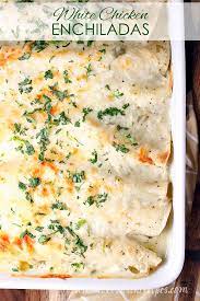 Serving the burrito wet style ensures you have plenty and don't forget to roast the poblanos, it's the key to the unique flavor of this sauce. White Chicken Enchiladas With Green Chile Sour Cream Sauce Let S Dish Recipes