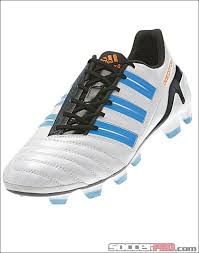 Adidas Adipower Predator Trx Fg White With Predator Sharp Blue Metallic 159 99 Soccer Shoes Adidas Adidas Predator