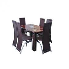 Table top is made of glass in a smoked black finish. Exquisite 6 Seater Glass Dining Set Konga Online Shopping