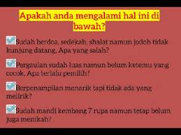 Ramalan jodoh menurut islam itu sudah jelas haram karena islam sendiri tidak mengenal apa itu ramalan. Doa Agar Cepat Dapat Jodoh
