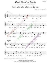 K2 k3 k4 k5 k6. Pay Me My Money Down African American Us Work Song Lyrics I Thought I Heard The Captain Say Music Notes Inc Music You Can Read Kodaly Orff Elementary Music Curriculum