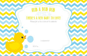 Free Printable Duck Baby Shower Chevron Invitation Rubber Ducky Baby Shower Invitations Rubber Ducky Baby Shower Baby Shower Invitations Design