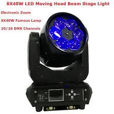 factory price 1pcs lot led bee eyes moving head lights high quality 6x40w rgbw 4in1 led moving head stage light free commercial lighting stage lighting lights