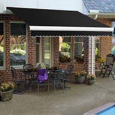 Awntech Hampton Motorized Retractable Awning With Remote With Images Retractable Awning Patio Awning Patio