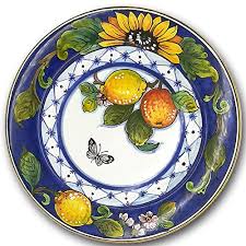 Our ceramics, pottery and italian dinnerware are primarily imported from the tuscany and umbria regions in italy. Get The Italian Ceramic Dinnerware Plate Lemon Orange Design 11 1 2 Inchs Hand Painted Dish For Kitchen Made In Italy Tuscany Italian Pottery Dinner Plate Home Decor Ceramics