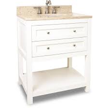 Fits directly on most standard 30 in. Hardware Resources Astoria Modern Single 30 Inch Transitional Bathroom Vanity Cream White
