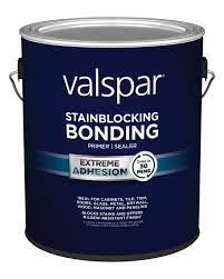 Bonding primer is part of that—it's made to stick to glossy or sealed surfaces and block stains. Stainblocking Bonding Primer Sealer Valspar Paint