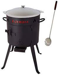 Ofen uchag für kazan 15l utschak halterung für kasan. Rukauf Set Utschak 40 Cm 12 Liter Kasan Kazan Aus Alu Feldkuche Gulasch Kessel Feuer Ofen Outdoor Amazon De Garten