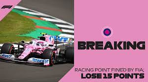 Paragraph 1, article 2 (a) says: Formula 1 On Twitter Breaking The Fia Have Upheld Renault S Protest Against Racing Point S Car The Fia Have Handed The Team A 400 000 Fine And A 15 Point Penalty F1 Https T Co Hmiqxfdfqb