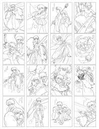 I colored three pages from ranma for my computer coloring for comics midterm. Inuyasha Coloring Book ã¬ãã Hellosugah Livejournal