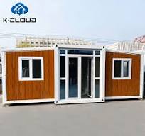 20 ft Wood Grain Expandable Container House