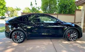 The tesla model y is an electric compact crossover utility vehicle (cuv) by tesla, inc. Black On Black Tesla Model Y Performance Deliveries Look Stunning Pics Teslanorth Com