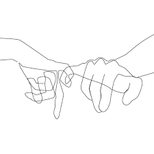 Having a pinky promise emoji is. Society6 On Instagram Starting A Petition For A Pinky Promise Emoji Pls Sign Illustration By E X P L I C I Pinky Promise Pattern Art Simple Line Drawings