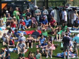 Fans In The Lawn Seating Picture Of Sloan Park Mesa