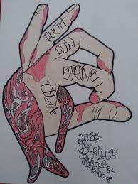 Vsp Push Pull Strive Gang Signs Black And White Art Drawing Gangsta Tattoos