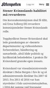 Rapporten blir lagt fram en ukes tid etter påske. Helsepartiet Viken Regjeringen Setter Sin Egen Hit Man Stener Kvinnsland Inn Som Leder For Sin Koronakommisjon Folk Som Kjenner Hans Virke Forsikrer At Stener Ikke Vil Snu Pa Mange Stener For A