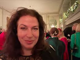 Enjoying the world of Old New York Christmas festivities at the Dames